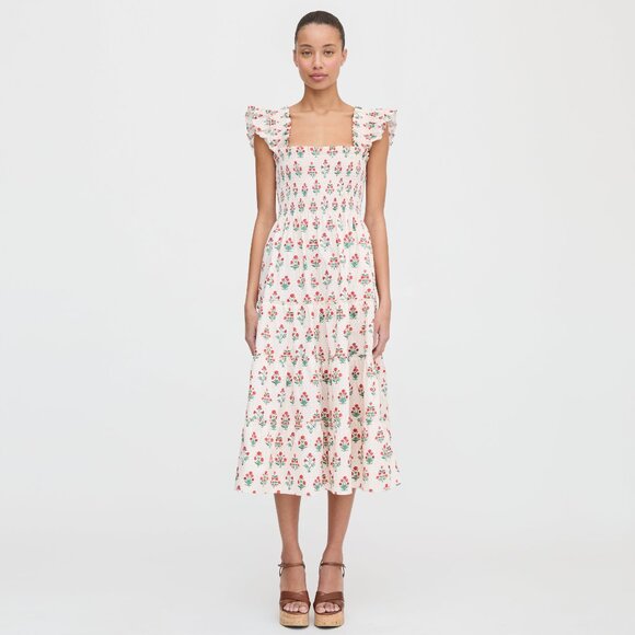 Hill House Home The Ellie Nap Dress - Poppy Block Print Size SPoppy Block Print - Picture 2 of 3